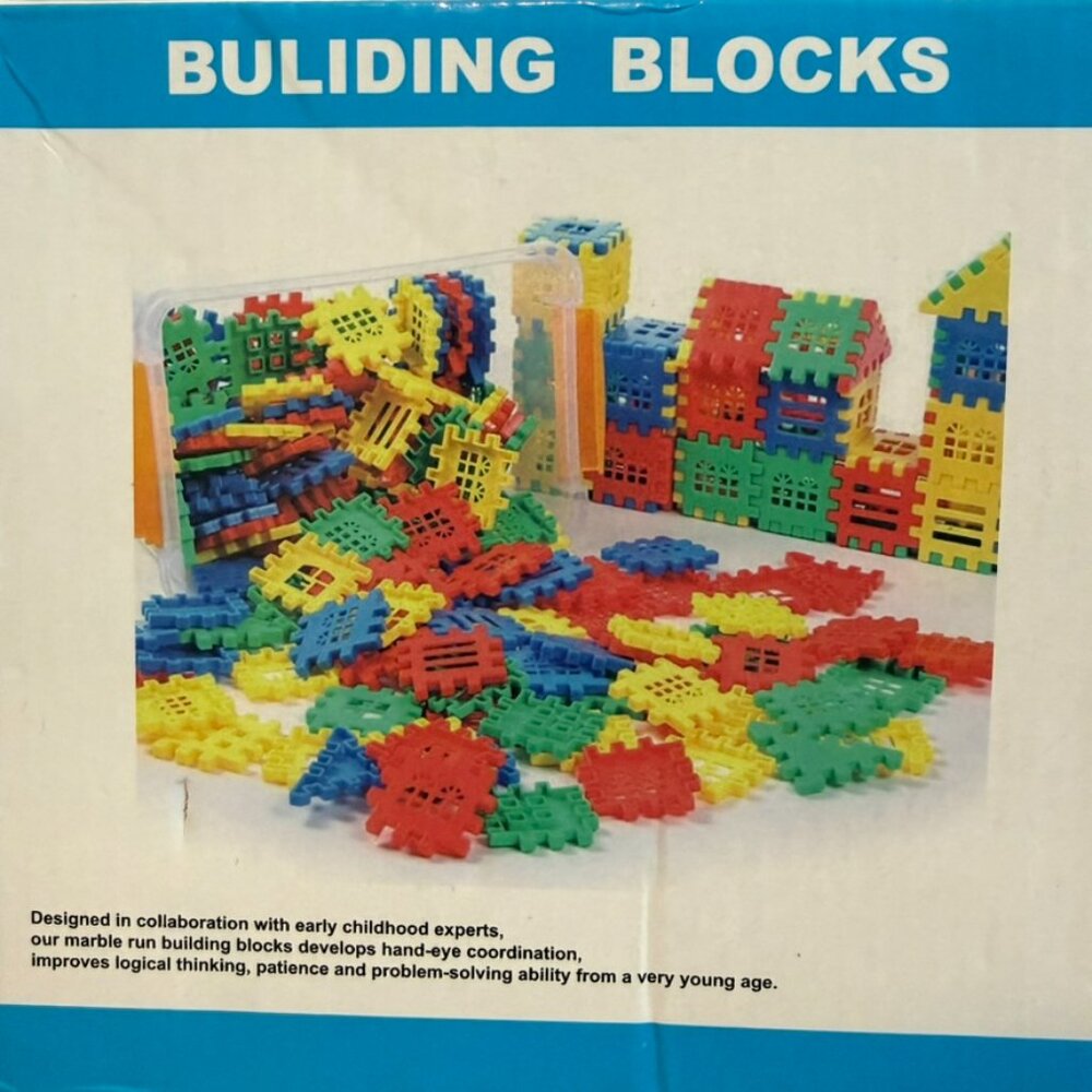 70pc Connecting Building Blocks Squares Triangles STEM Educational Toy Set - Picture 2 of 7
